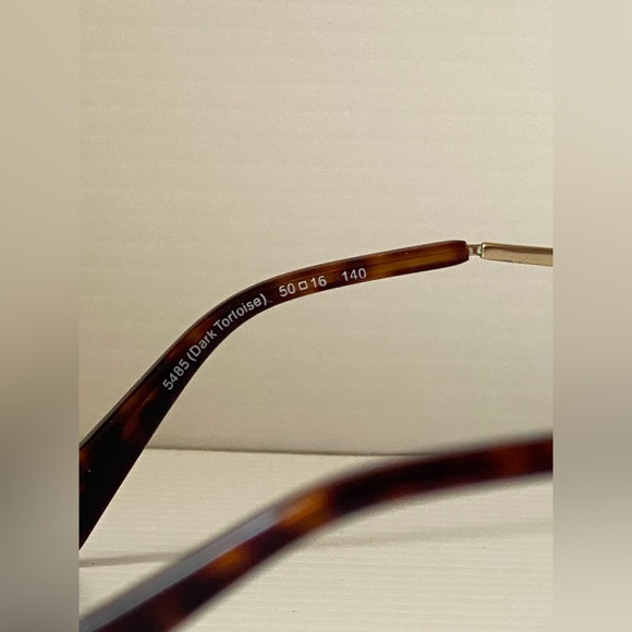 Coach Eyeglasses HC6110 Frame Dark Tortoise 5485 Size 50-16-140 Gold Accent Logo - Picture 7 of 13